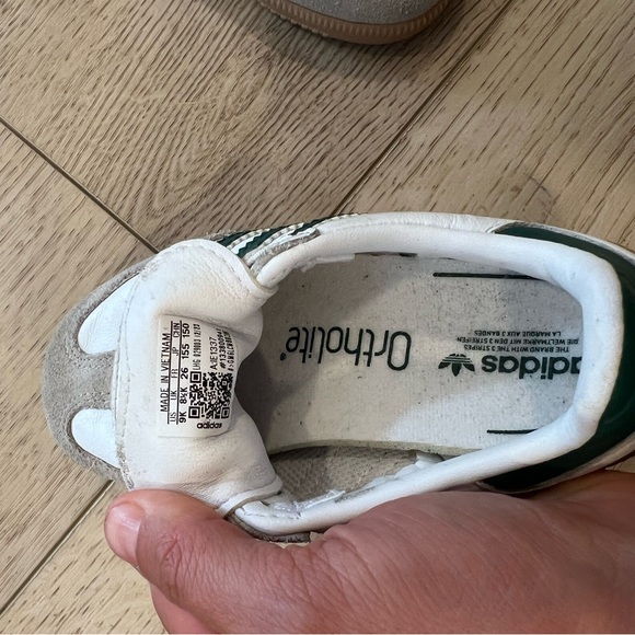 COPY - Adidas Kids Sambas - white / green - Picture 4 of 4